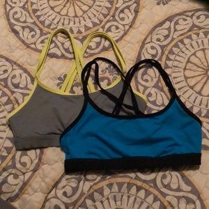 2 PINK Yoga/sports bras